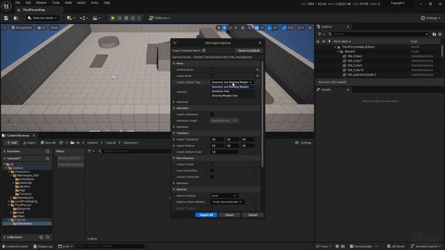 Как добавить своего персонажа в Unreal Engine 5?