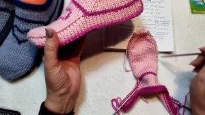 ❤️ Следки для влюблённых ❗? МК ➡️ На двух спицах, без швов ??