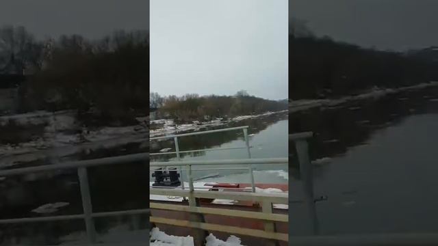 Понтонный мост через реку Дон. Коротояк