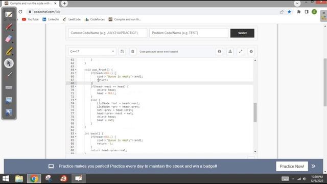 Data structures Lecture 6 - Double ended queue ( Deque ) ( Queue part 2 - Telugu explanation ) смотреть онлайн
