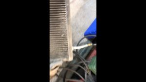 Пайка радиатора кондиционера Тойота Альфард.