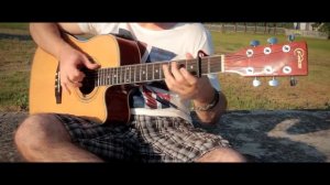 Burn   Ellie Goulding fingerstyle guitar cover by Peter Gergely