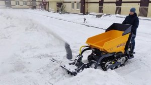 ❄️ Мини-думпер BAUMECH I Зимнее навесное I Снегоротор I Щётка I Отвал