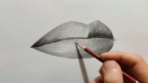 Нарисовать губы | Научиться рисовать карандашом | Уроки рисования