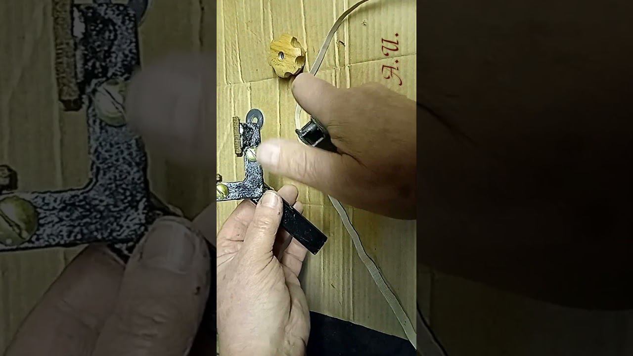 Струбцина из упаковочной ленты.