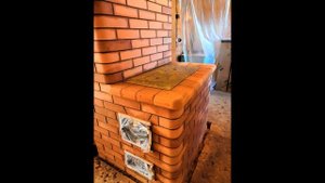 Отопительно варочная Печь с открытой варочной плитой