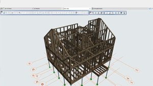 Каркасный дом в Archicad+archiframe