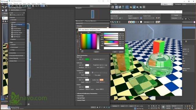 Стекло 3ds max  Прозрачность Transparency Physical Material ART render Курс ? Урок 80
