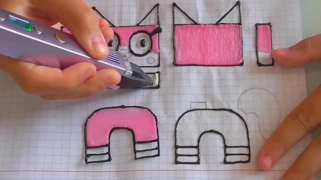 ЮНИКИТТИ Роблокс из 3D ручки / DIY видео / Unikitty 3д ручка смотреть онлайн