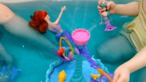 Купаемся с Русалочкой Ариэль и Фонтаном в Синей ванне Баффи Mermaid Ariel Fountain Buffy