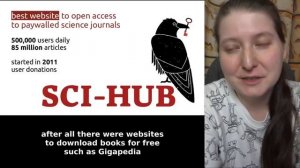 "I'm often asked, why I created Sci-Hub" Alexandra Elbakyan