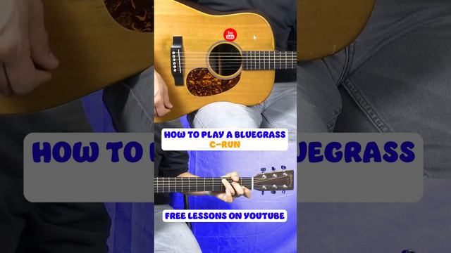 Beginner Bluegrass How to Play A C-Run (Play Like Billy Strings)