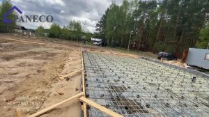 Полистиролбетон. Фундаментная плита из композитной арматуры для двухэтажного дома  полистиролбетона