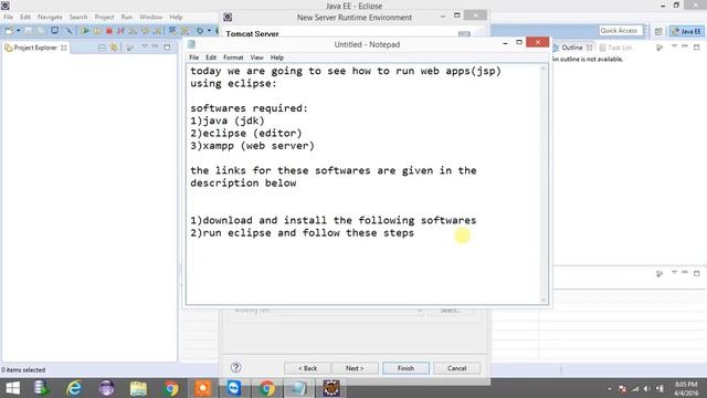 jsp with eclipse and tomcat смотреть онлайн