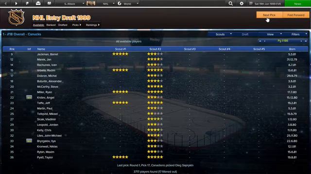 EHM: 98-99 database - Sharks (osa 9 - 99 drafti) смотреть онлайн