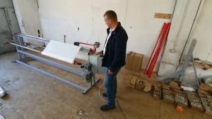 Станок для перемотки и измерения длины рулонных материалов