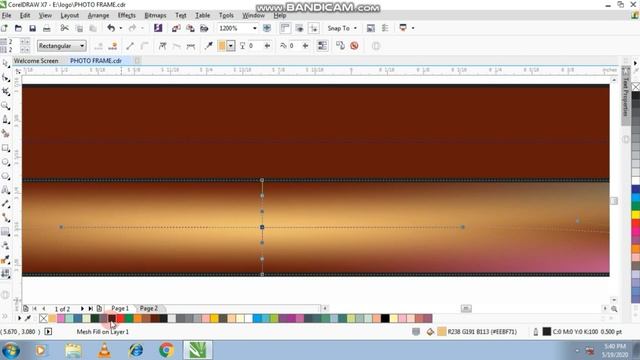 Make Photo Frame Design In Coreldraw | Mesh Tool | Hindi Urdu