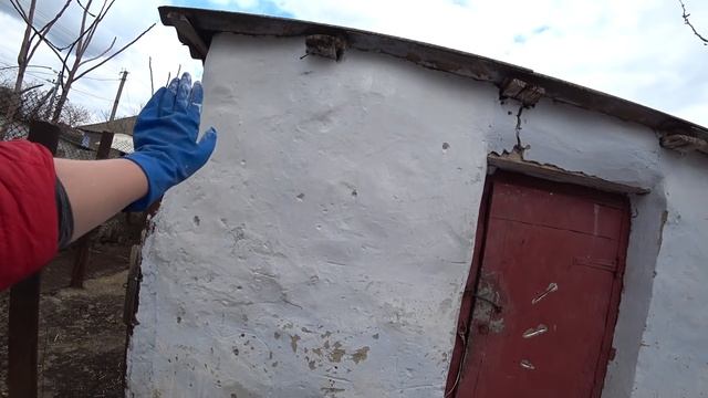 Побелили деревья, Покрасили сарай, Удобный дровник, Наводим красоту в новом доме в селе