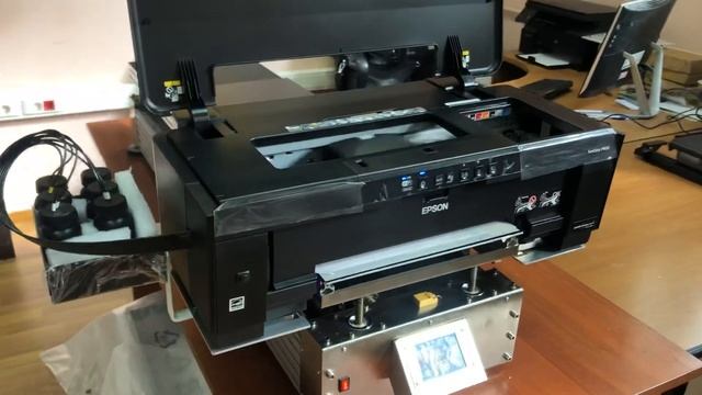 УФ принтер А3+P400UV объемная 3D печать 1,5-2мм за проход и печать шрифта Брайля смотреть онлайн