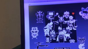 Undertale character creator on scratch, putting characters back together with the pieces there.