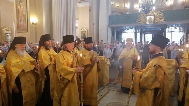 Всенощное бдение накануне празднования Тихвинской иконы Божией Матери 8 июля 2023 г. смотреть онлайн