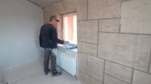 Травертин из гипсовой штукатурки