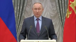 Владимир Владимирович Путин  ответил на вопросы журналистов (22.02.2022)