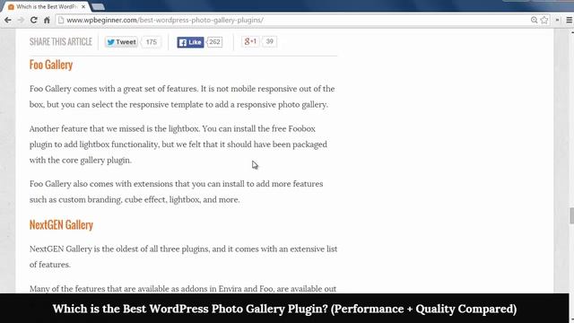 Which is the Best WordPress Photo Gallery Plugin