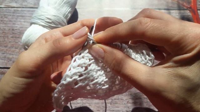 Паутинка спицами - простой и красивый узор