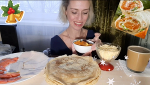 ?МУКБАНГ?Напекла блинов????