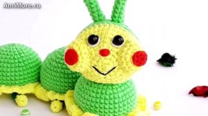 Амигуруми: схема Гусеничка | Игрушки вязаные крючком