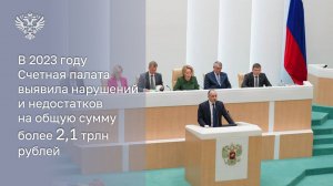 Борис Ковальчук представил сенаторам отчет о работе Счетной палаты в 2023 году