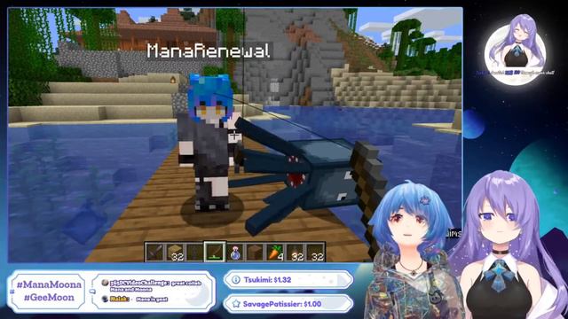 Нарезка с 2 стримов Муны и Маны [Moona Hoshinova & Mana Renewal коллаб] [Hololive RU sub] смотреть онлайн