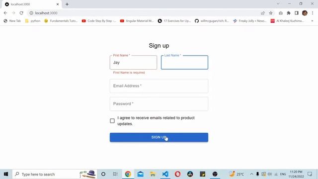 React Form Validations Using useForm | useState | Hook | Material UI | Next.js Tutorial смотреть онлайн