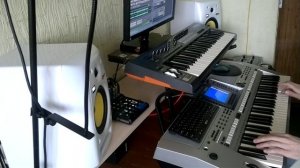 На белом покрывале января на синтезаторе (remix)