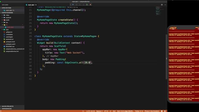 Flutter: Web Sockets Tutorial | Socket.io | WebSockets.org смотреть онлайн