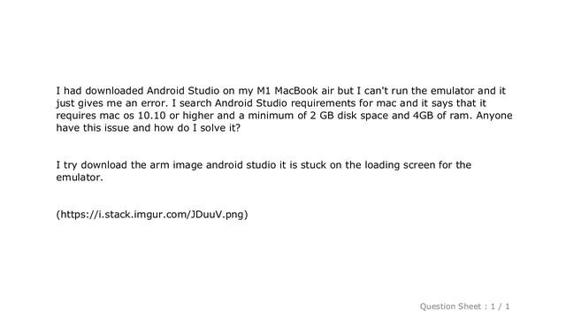 Android : Android Emulator stuck loading screen on M1 mac/ Apple Silicon смотреть онлайн