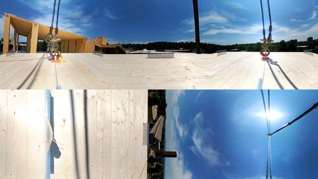 CLT Panel Placement at the UMass Amherst Design Building (360 degree video) смотреть онлайн