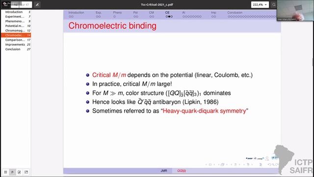 Seminars - Jean-Marc Richard: Double charm tetraquarks and other multiquarks in potential models смотреть онлайн