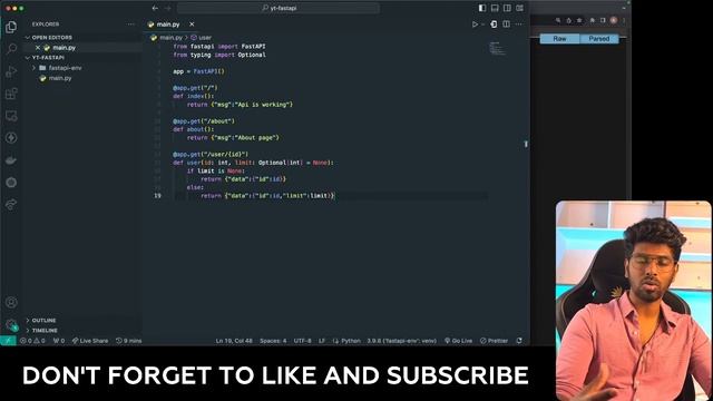 ? FastAPI using Python -  Crash Course in Tamil