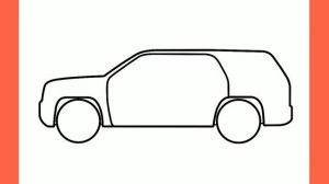 How to draw a POLICE CAR / drawing police car suv step by step / draw Chevrolet Tahoe easy
