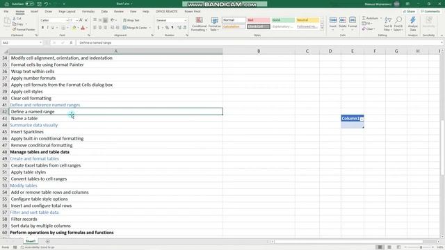 #11 How to use named ranges and name a table in Excel | MO-200 MOS Excel Associate 2019 смотреть онлайн