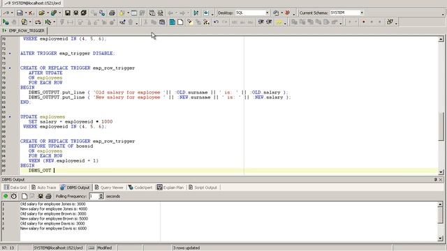 PL/SQL Oracle Tutorial - Triggers - PL/SQL for beginners (Lesson 6) смотреть онлайн