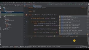 Spinner in Android Studio using Kotlin | Android Knowledge