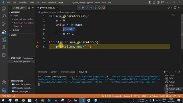 Python Tutorial #51 - Generator in Python Programming for Beginners