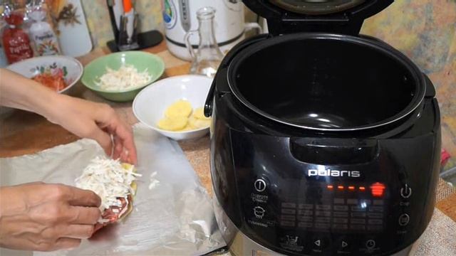 КУРИЦА С КАРТОШКОЙ  В ФОЛЬГЕ В МУЛЬТИВАРКЕ