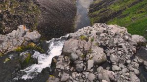 Водопад Два Брата. Плато Путорана. Водопады России.   4K.
