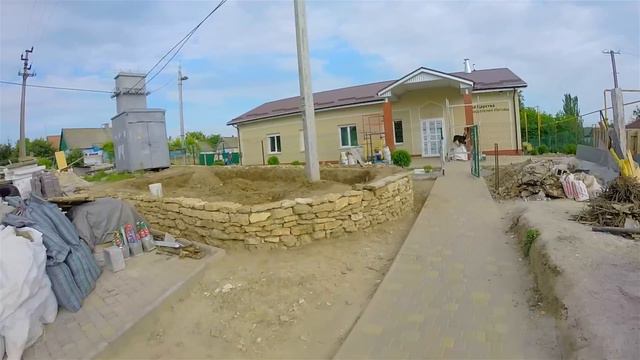 Строительство Зала Царства (Берислав). Озеленение