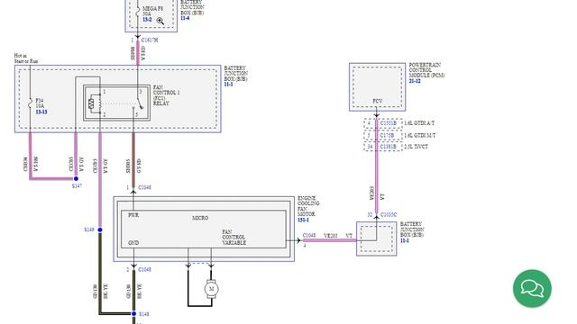 Ford Kuga 2013 1.6 2.5 электросхема системы охлаждения двигателя смотреть онлайн