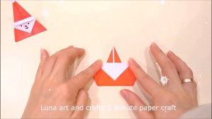 Поделки на Новый год 2023 Дед Мороз Origami Santa Claus